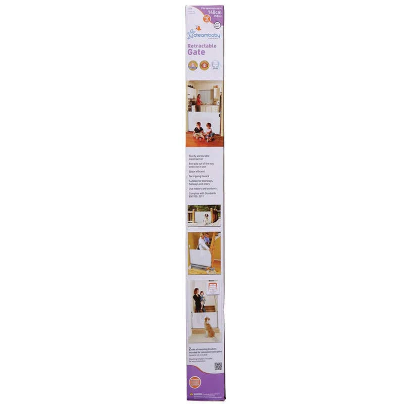Dreambaby Retractable Gate White 3 Dreambaby Retractable Gate White