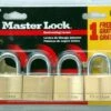 Master Lock Brass Padlock 30 X 16mm - 4 Pack 2 Master Lock Brass Padlock 30 X 16mm - 4 Pack -Home Hardware 5360771 0 7