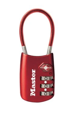 Master Lock Lug TSA Comb Flex Cable Padlock -Home Hardware 5444963 2 8