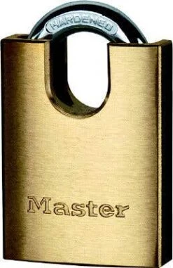 Master Lock Shrouded Padlock Brass 40mm
