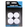 Cold Steel Round Plastic Chair Tips White 32mm - 4 Pack -Home Hardware 5472352 0 1
