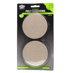 Cold Steel Felt Cushions Round Beige 89 X 15mm - 2 Pack