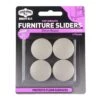 Cold Steel Round Plastic Furniture Sliders 29mm - 4 Pack -Home Hardware 5472477 0 2