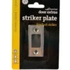 Trio Deadbolt Striker Plate Chrome Plated 57 X 25mm -Home Hardware 5494851 0