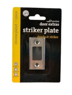 Trio Deadbolt Striker Plate Chrome Plated 57 X 25mm