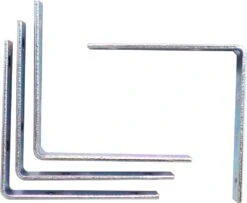 Hardfast Light Angle Brackets Zinc Plated 50 X 50mm - 4 Pack