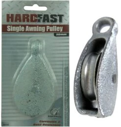 Hardfast Single Awning Pulley Galvanised Cast Iron 38mm