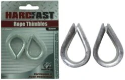 Hardfast Wire Rope Thimble Galvanised 8mm - 2 Pack