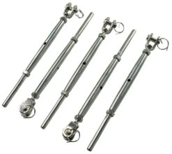Jaw & Swage M6 Thread Stainless Steel 3.2mm - 5 Pack