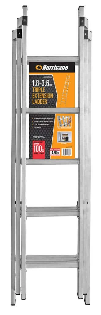 Hurricane 1.8 - 3.6m Triple Extension Ladder 100kg Domestic 5 Hurricane 1.8 - 3.6m Triple Extension Ladder 100kg Domestic - Image 3