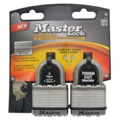 Master Lock Magnum Laminated Steel Padlock - 2 Pack