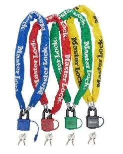 Master Lock Covered Steel Chain & Padlock Combo 40mm