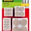 Scotch Circular Felt Pads Beige - 162 Pack -Home Hardware 5585773 0 3