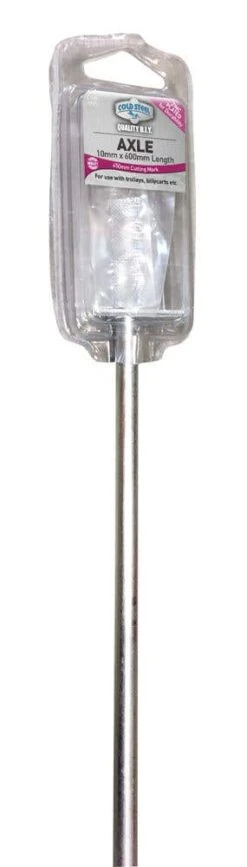 Cold Steel Axle With Adjustable Plates And Axle Caps 600x10mm