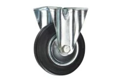 Cold Steel Rubber Fixed Castor Black 125mm