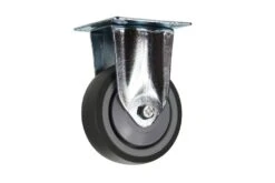 Cold Steel Rubber Fixed Castor Grey 75mm