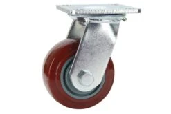 Cold Steel Urethane Swivel Castor Red 100mm