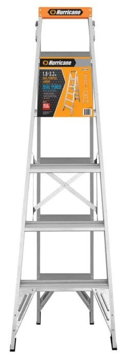 Hurricane Dual Punch 1.8 - 3.2m Dual Purpose Ladder Industrial 150kg -Home Hardware 5606439 3 5