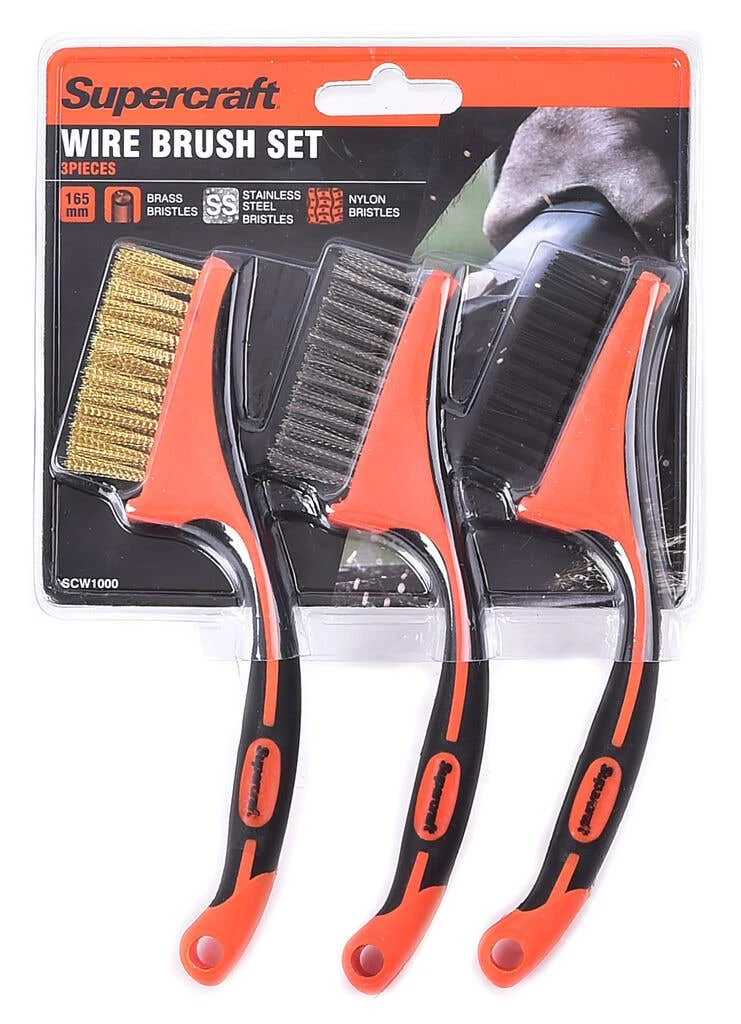 Supercraft Wire Brush Set - 3 Piece 3 Supercraft Wire Brush Set - 3 Piece