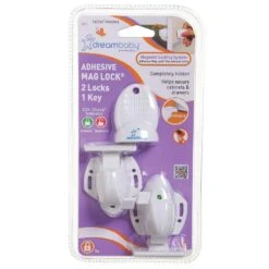 Dreambaby Adhesive Mag Locks 2 Locks 1 Key