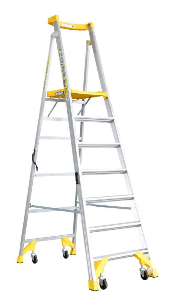 Bailey P170 Job Station Aluminium Platform Ladder 170kg Industrial 7 Step 3 Bailey P170 Job Station Aluminium Platform Ladder 170kg Industrial 7 Step