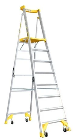 Bailey P170 Job Station Aluminium Platform Ladder 170kg Industrial 8 Step