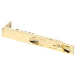 Trio Flush Bolt Brass Plated 150 X 19mm - CD1 -Home Hardware 6024822 2 3