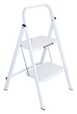 Werner Steel Step Ladder 100kg Domestic White