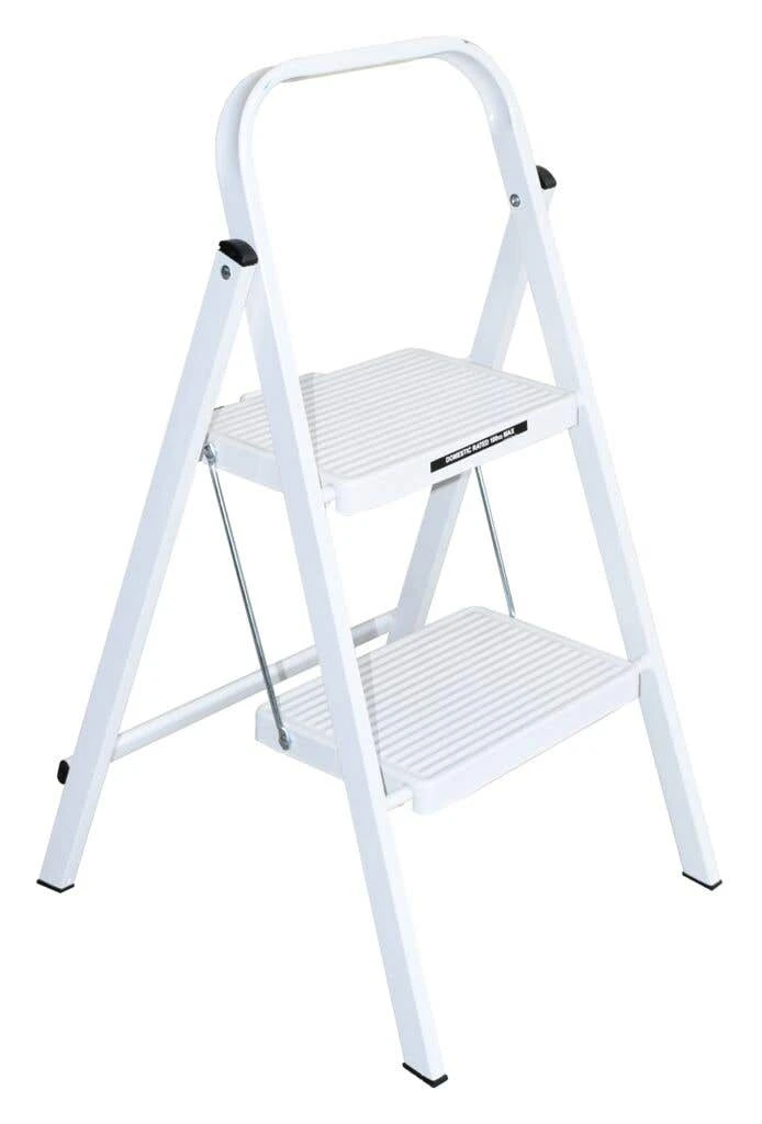 Werner Steel Step Ladder 100kg Domestic White 3 Werner Steel Step Ladder 100kg Domestic White