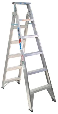 Werner Aluminium Dual Purpose Ladder 1.8/3.2m Industrial 120kg