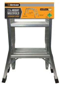 Hurricane 2.5m Multifold Ladder 120kg Industrial -Home Hardware 6102826 2 2