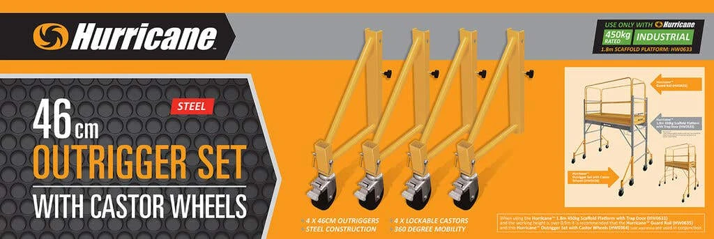 Hurricane Scaffold Outrigger Wheel Set 5 Hurricane Scaffold Outrigger Wheel Set - Image 3