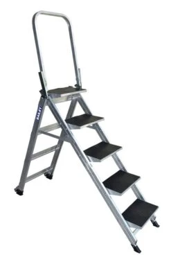 Bailey Industrial Ladder Stairway 5 Step With Safety Rail 150Kg