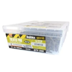 Buildex Treated Pine Screw Square Drive Countersunk 10 - 8 X 100mm - 500 Pack
