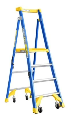 Bailey P170 Job Station Fibreglass Platform Ladder 170kg Industrial 4 Step