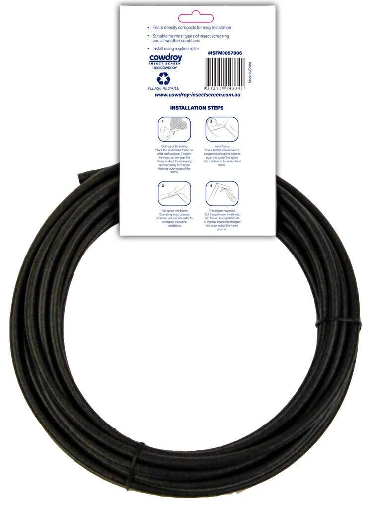 Cowdroy Foam Spline 5.7mm X 6.5m 4 Cowdroy Foam Spline 5.7mm X 6.5m - Image 2