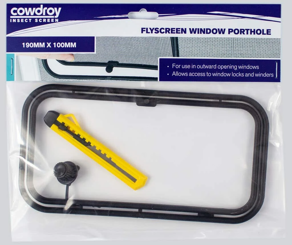 Cowdroy Flyscreen Porthole 190 X 100mm 3 Cowdroy Flyscreen Porthole 190 X 100mm