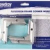 Cowdroy Flyscreen Frame Corner Aluminum - 4 Pack -Home Hardware 6284137 0 76