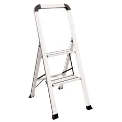 Faulkner 2 Step Euro Ladder Domestic White 100kg