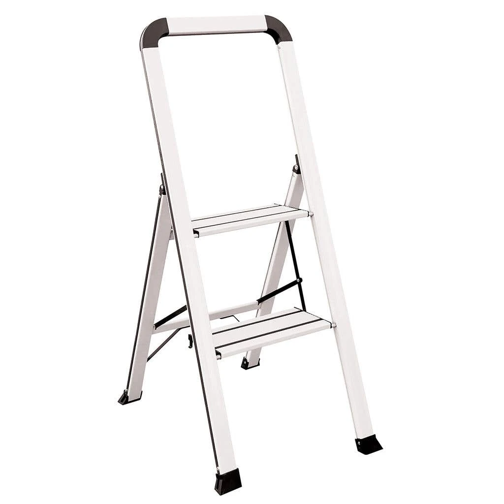 Faulkner 2 Step Euro Ladder Domestic White 100kg 3 Faulkner 2 Step Euro Ladder Domestic White 100kg