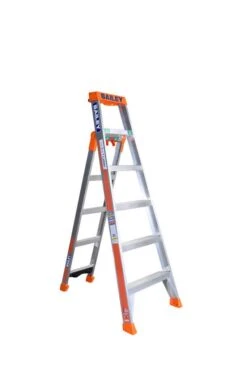 Bailey 3 In 1 Step Ladder 150kg Industrial 1.8m