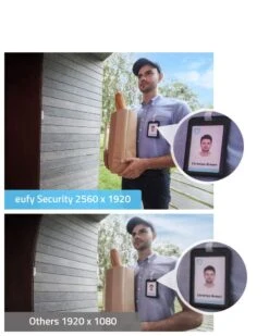 Eufy Stand Alone 2K Wireless Video Doorbell -Home Hardware 6333520 3 5