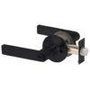 Lockwood Symmetry Entrance Set Lever 3 Matt Black -Home Hardware 6523625 0
