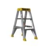 Bailey Pro Punchlock Double Sided Aluminium Ladder 150kg Industrial 3 Step -Home Hardware 6644520 0 6