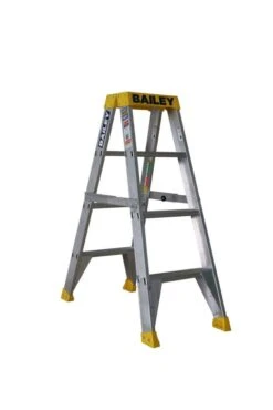 Bailey Pro Punchlock Double Sided Aluminium Ladder 150kg Industrial 4 Step
