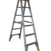 Bailey Pro Punchlock Aluminum Double Sided Ladder 150kg Industrial 6 Step -Home Hardware 6644546 0 5