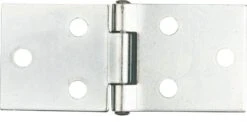 Trio Hinge Back Flap Fixed Pin Zinc Plated 38 X 87 X 1.6 - 2 Pack
