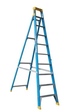 Bailey Pro Punchlock Fibreglass Single Sided Leaning Ladder 150kg Industrial 10 Step