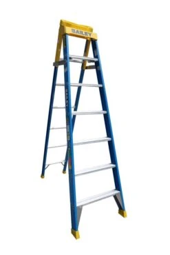 Bailey Pro Punchlock Fibreglass Step Extension Ladder 150kg Industrial 7 Step