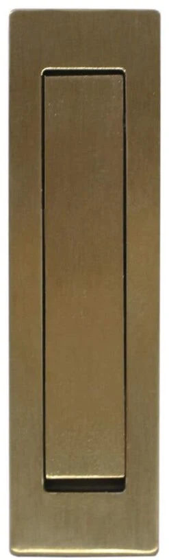 Superior Brass Sliding Door Edge Pull Satin Brass 80 X 23mm